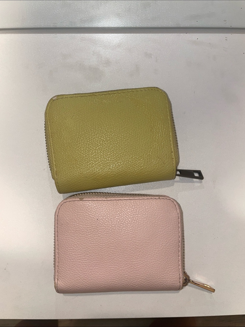Target Small Zip Wallets in Pink and Yellow used